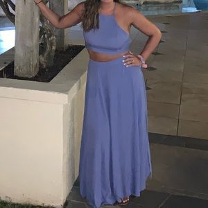 2 piece halter and maxi skirt